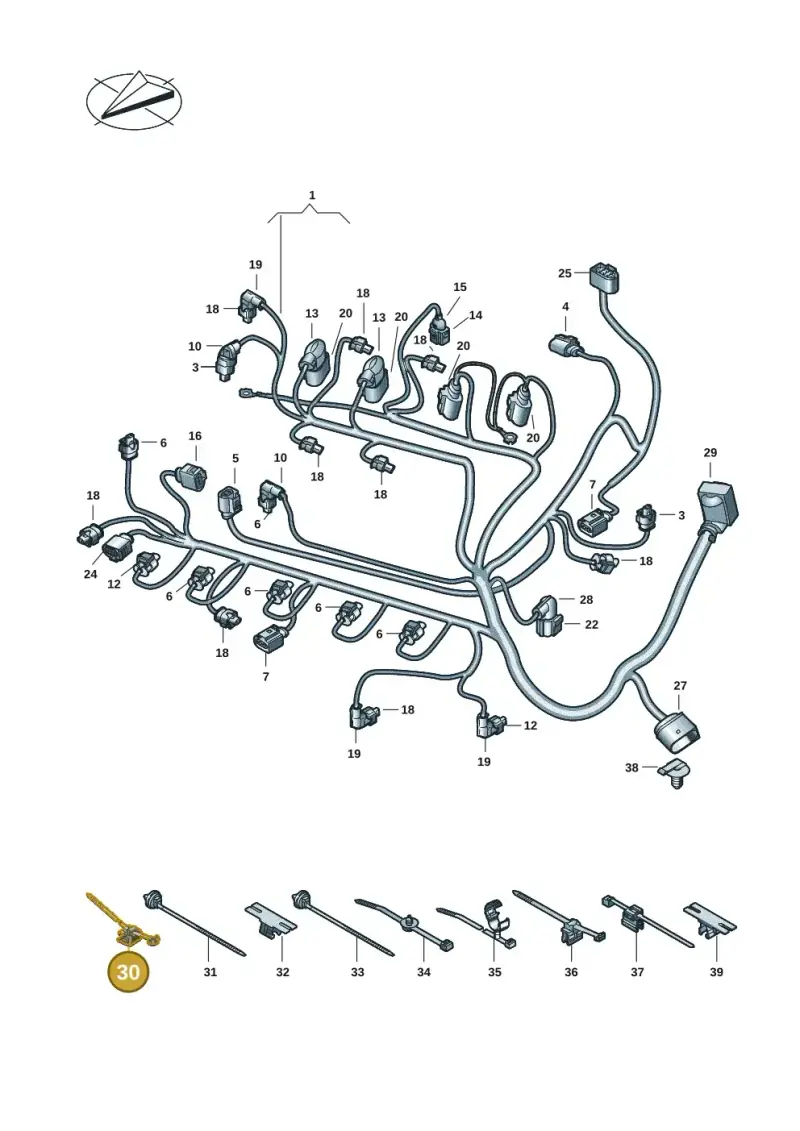 7L5971847B — Volkswagen Caddy Maxi Kombi (2020-2024) diagram 5h0971010, position 30