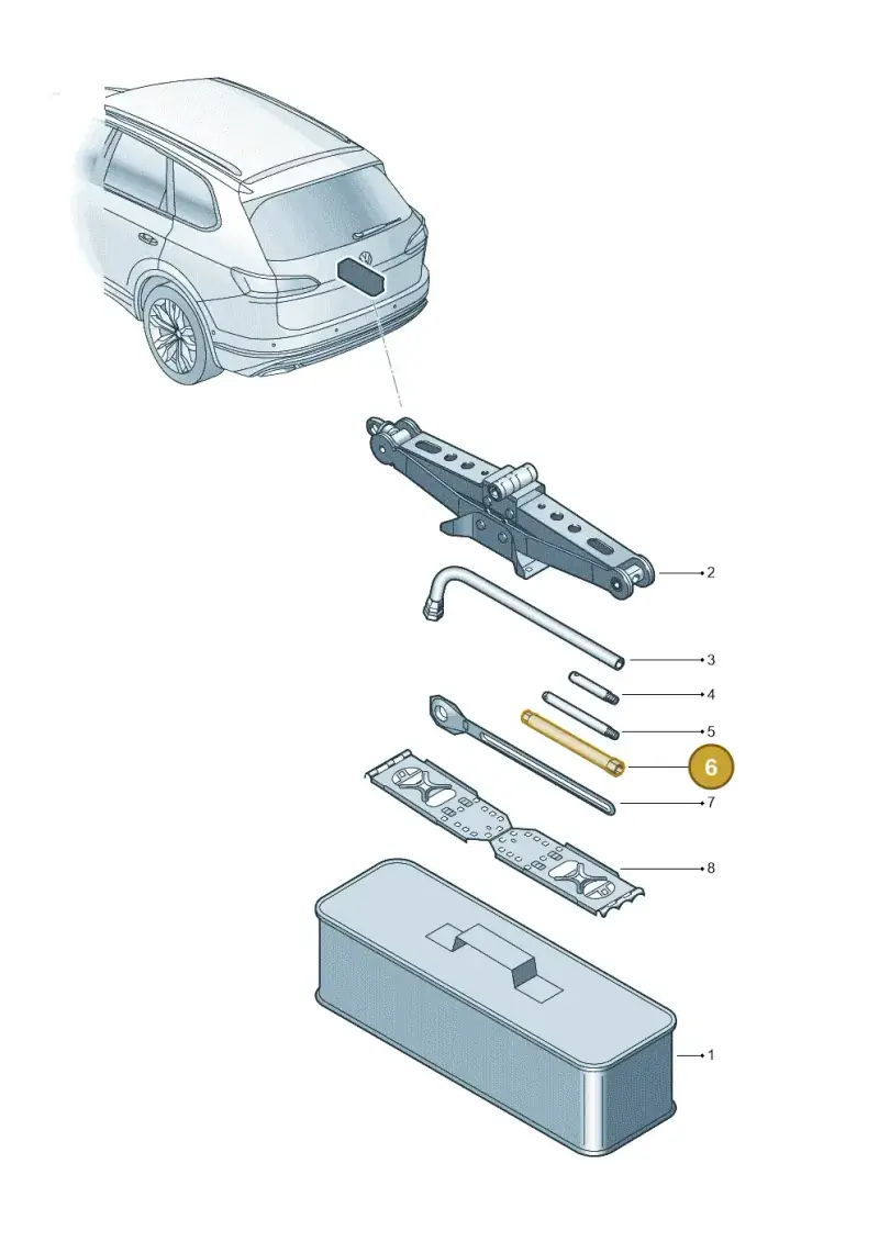 7L6011045 — Volkswagen Touareg (2017-2023) diagram 439012020, position 6