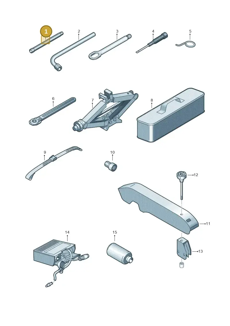 7L6011045 — Volkswagen Single-cab transp. (2019-2024) diagram 862011100, position 1