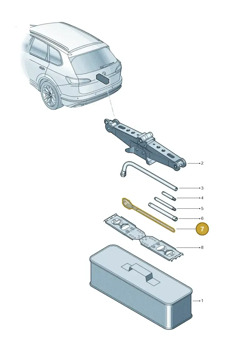 7L6011141 — Volkswagen Touareg (2017-2023) diagram 439012020, position 7