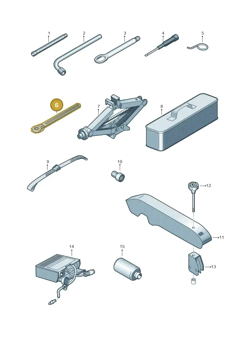 7L6011141 — Volkswagen Single-cab transp. (2019-2024) diagram 862011100, position 6