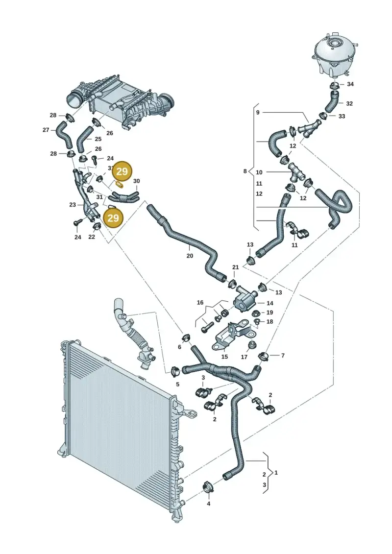 7L6121099 — Volkswagen MAN TGE 55 (2016-2021) diagram 806121301, position 29