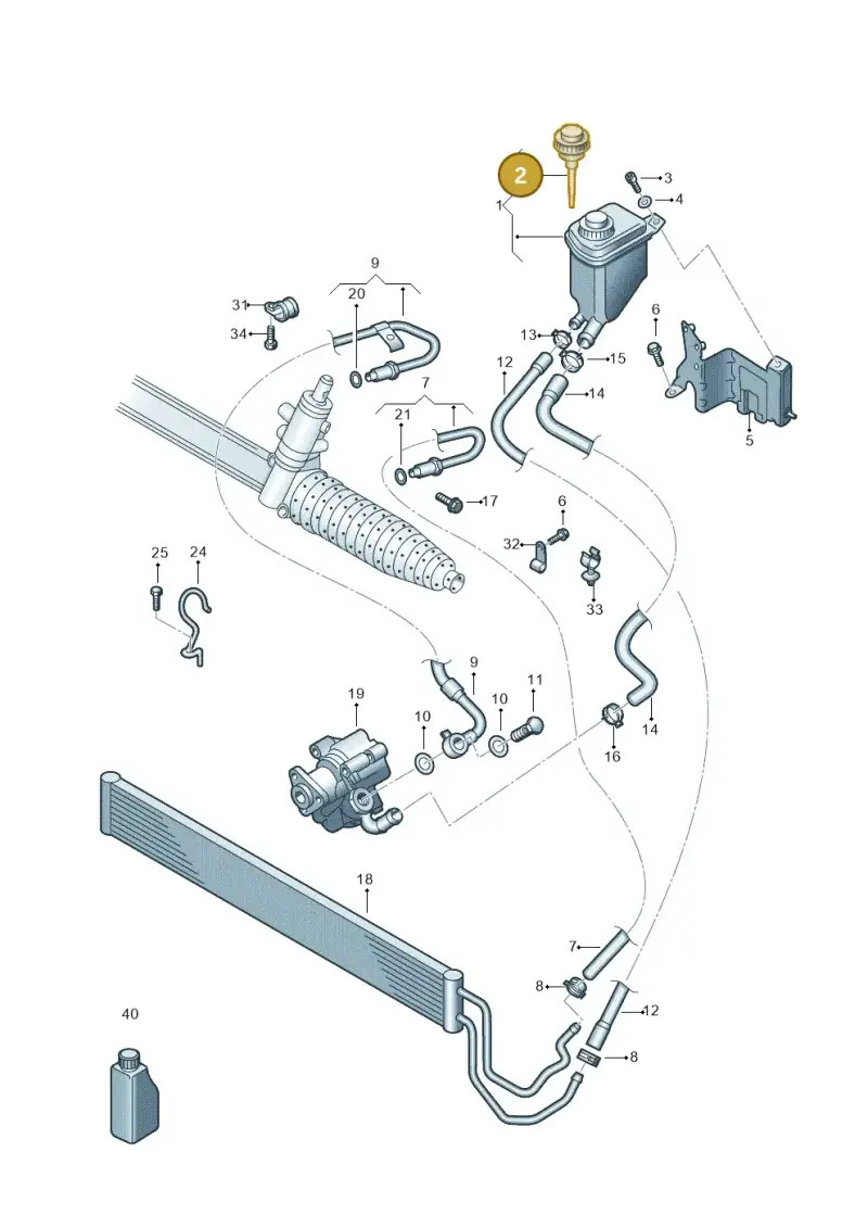 7L6422376 — Volkswagen Touareg                08> (2007-) diagram 274422500, position 2