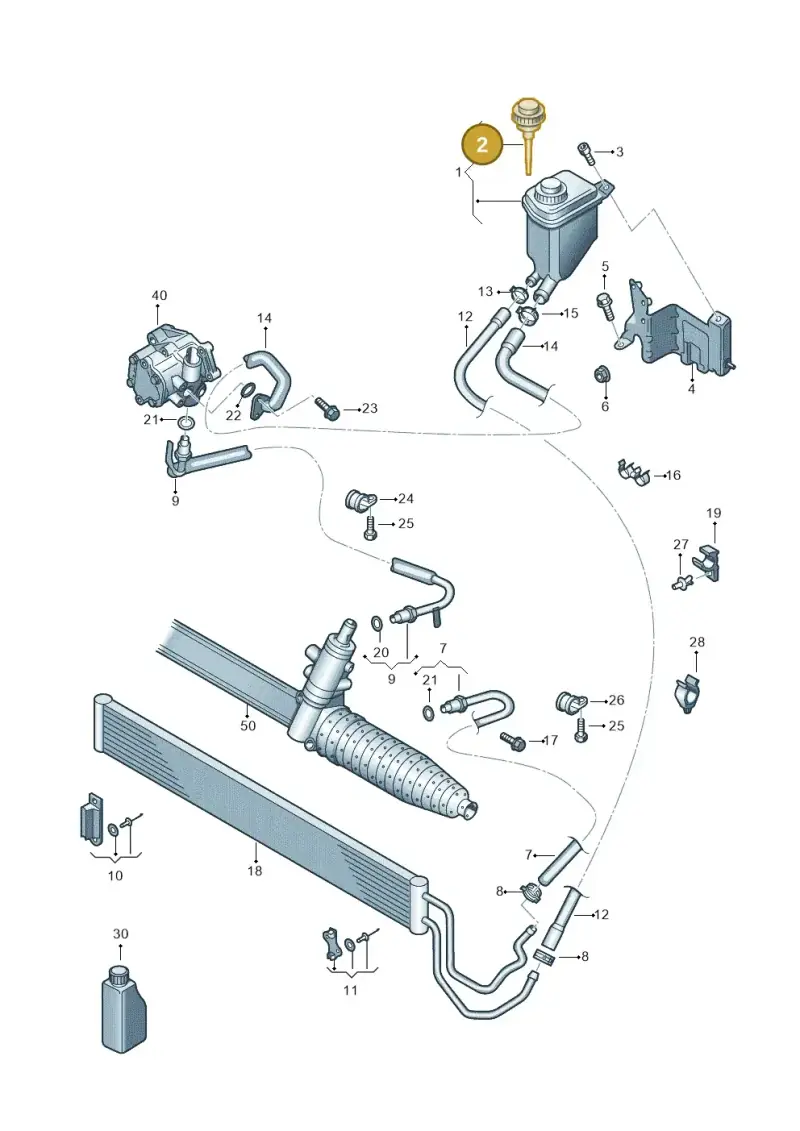 7L6422376 — Volkswagen Touareg                08> (2007-) diagram 616422520, position 2