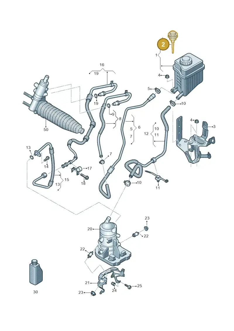 7L6422376 — Volkswagen Touareg BlueMotion (2014-2018) diagram 693423500, position 2
