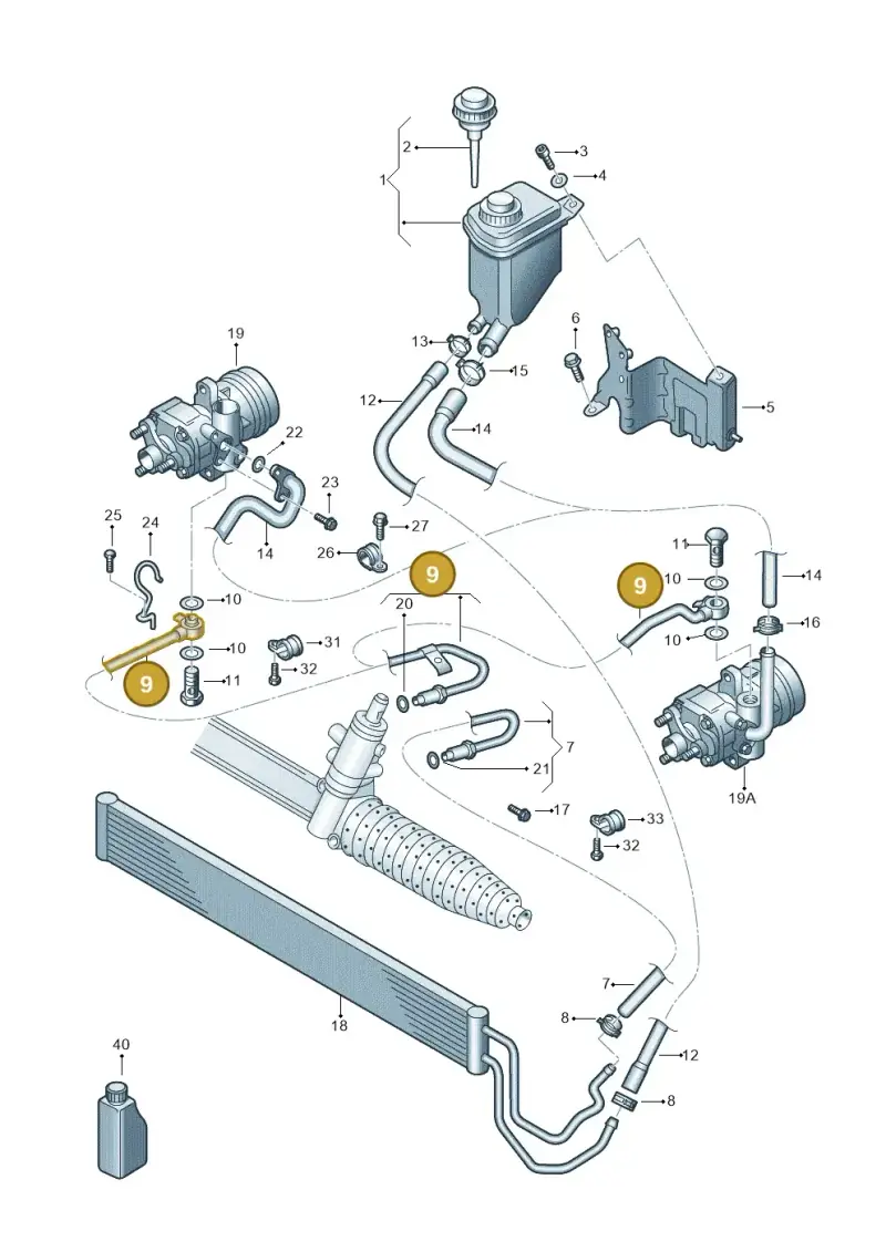 7L6422893CG — Volkswagen Touareg                08> (2007-) diagram 274422550, position 9