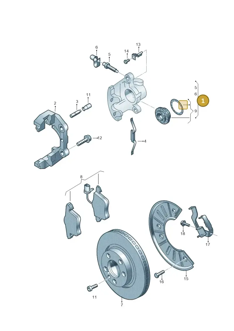 7L6615124F — Volkswagen Touareg                08> (2007-) diagram 616615400, position 1