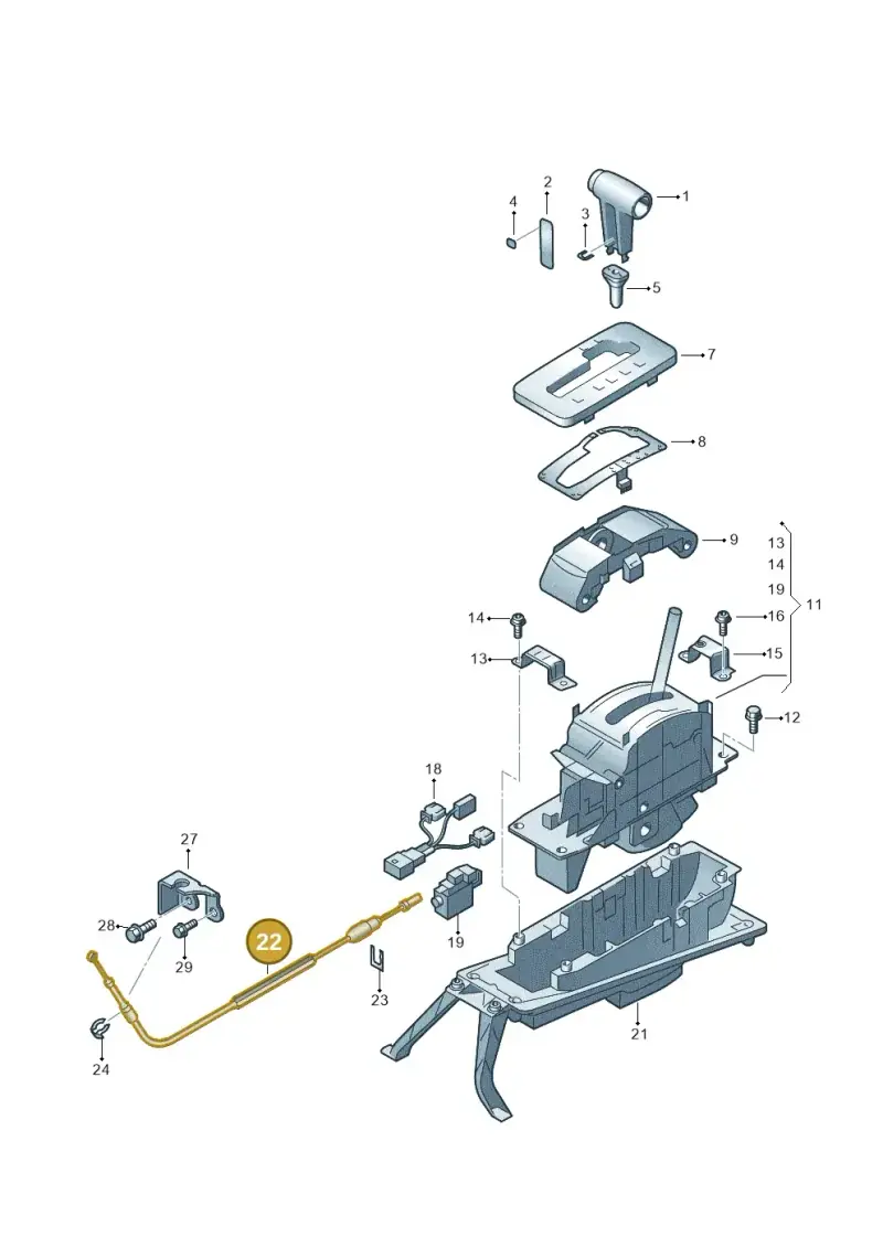 7L6713265 — Volkswagen Touareg                08> (2007-) diagram 274713150, position 22