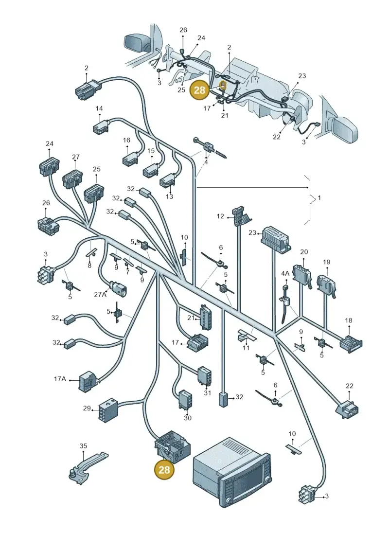 7L6972726 — Volkswagen Amarok twin cab (2022-) diagram 683971830, position 28
