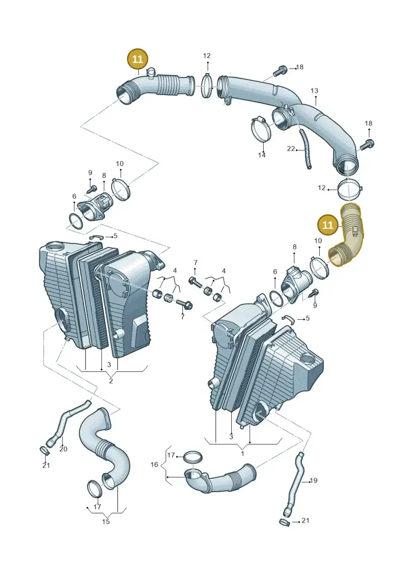 7L8129684 — Volkswagen Touareg                08> (2007-) diagram 478129450, position 11