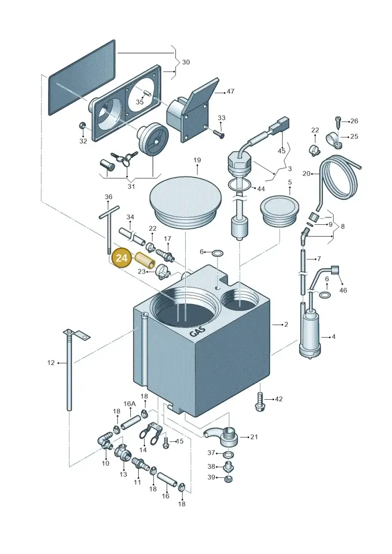 7LA067800 — Volkswagen Caravelle (2019-2024) diagram 452068300, position 24