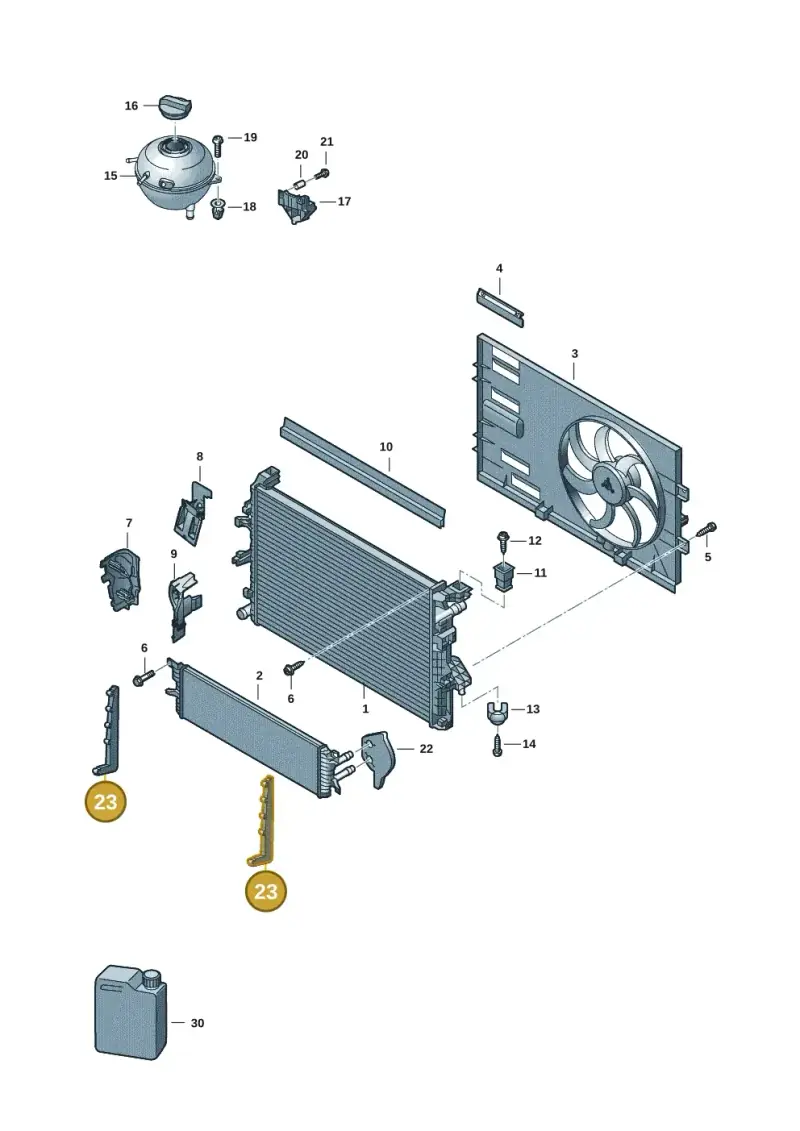 7LA121283B — Volkswagen Transport. multivan (2019-2024) diagram 7em122150, position 23