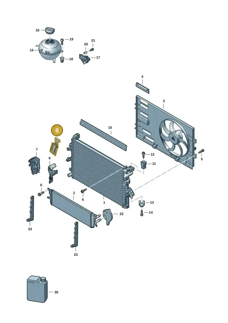 7LA121331 — Volkswagen Transport. multivan (2019-2024) diagram 7em122150, position 8