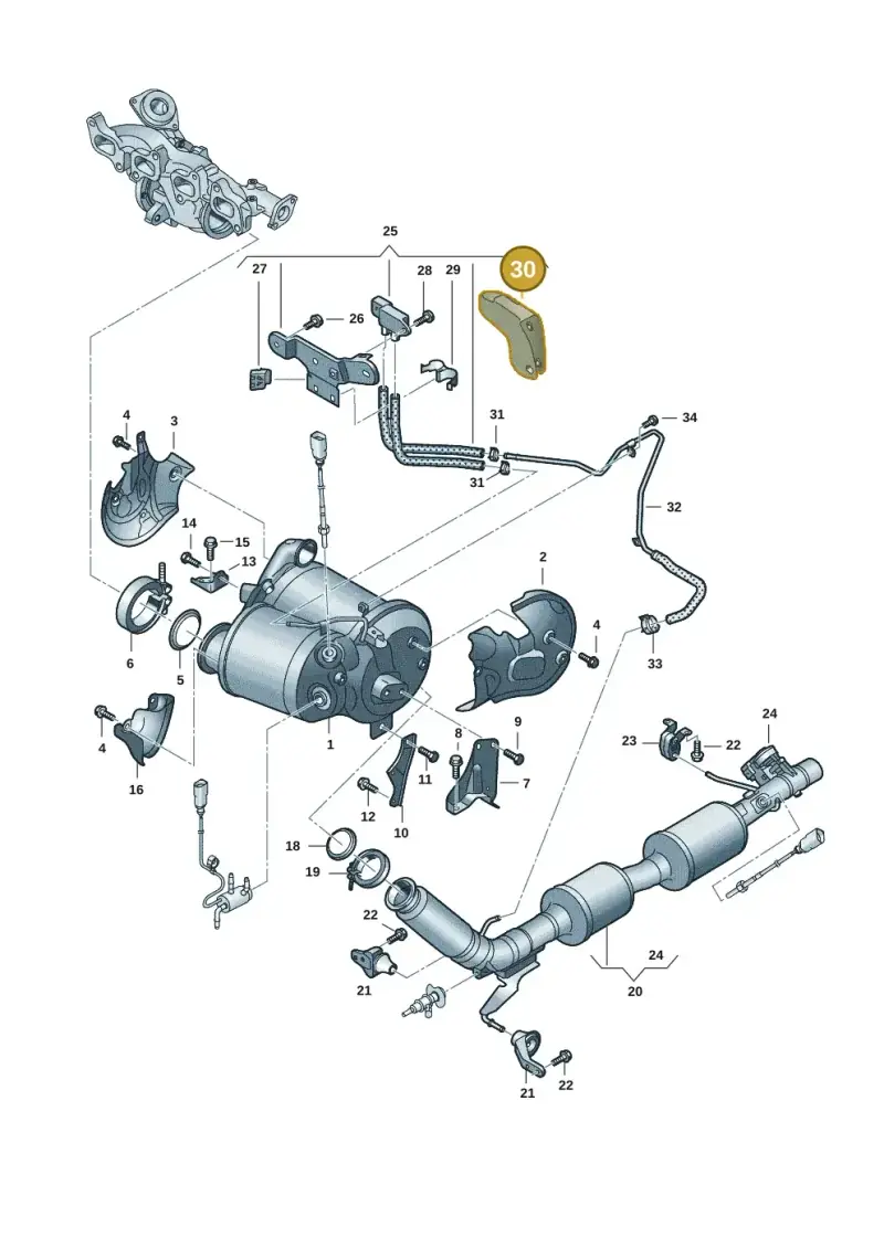 7LA121653B — Volkswagen Transport. multivan (2019-2024) diagram 7em253075, position 30