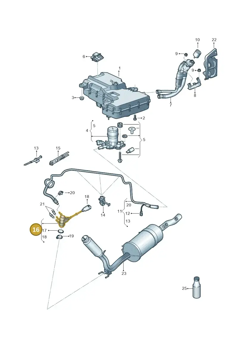 7LA131113C — Volkswagen Transport. multivan (2019-2024) diagram 861253560, position 16