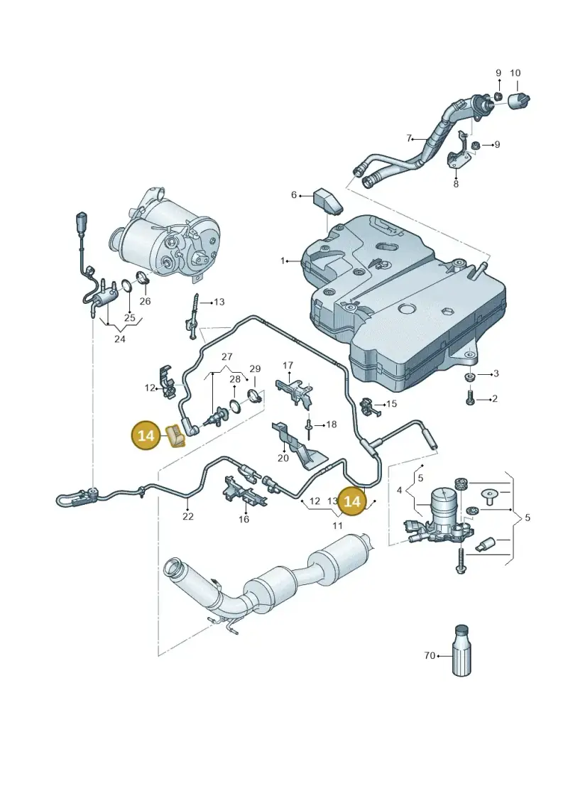 7LA131991 — Volkswagen Transport. multivan (2019-2024) diagram 7em253102, position 14
