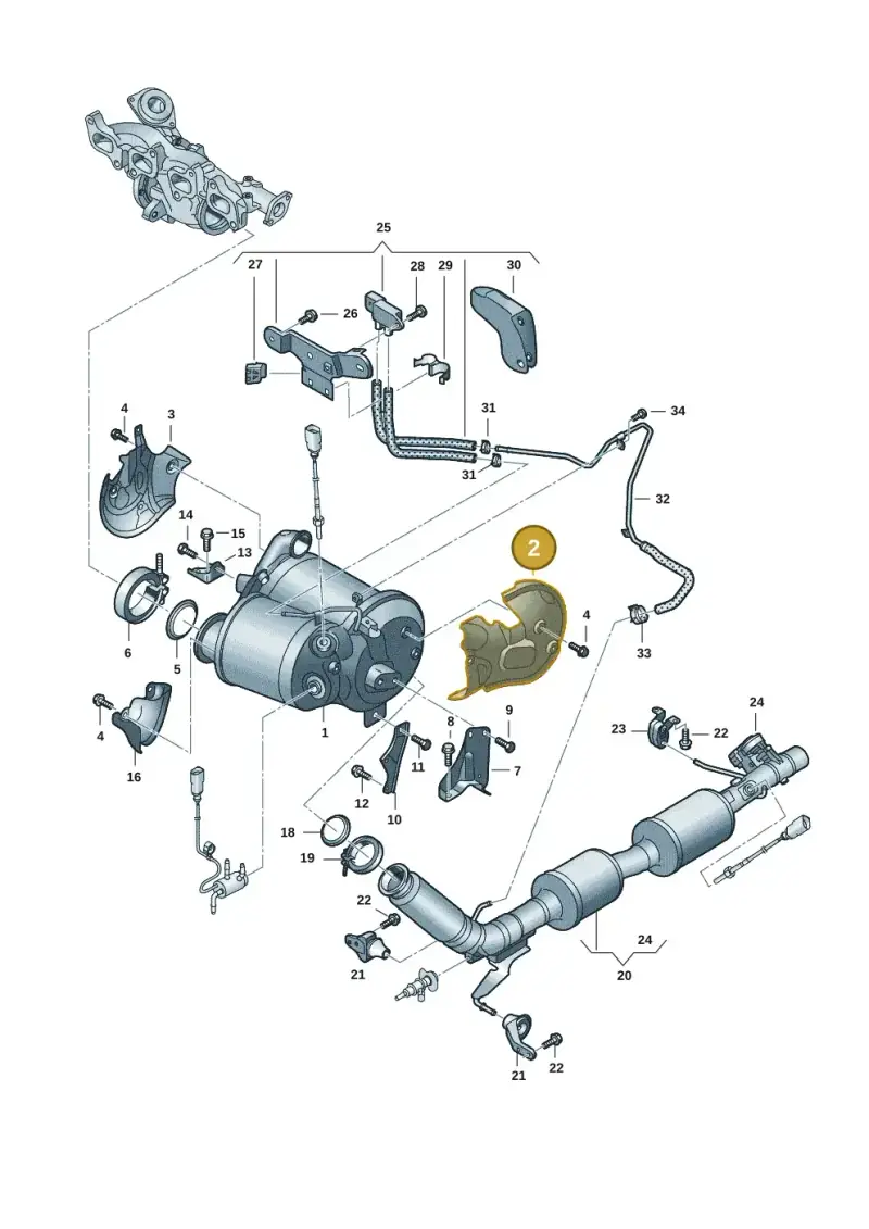 7LA253715E — Volkswagen Transport. multivan (2019-2024) diagram 7em253075, position 2