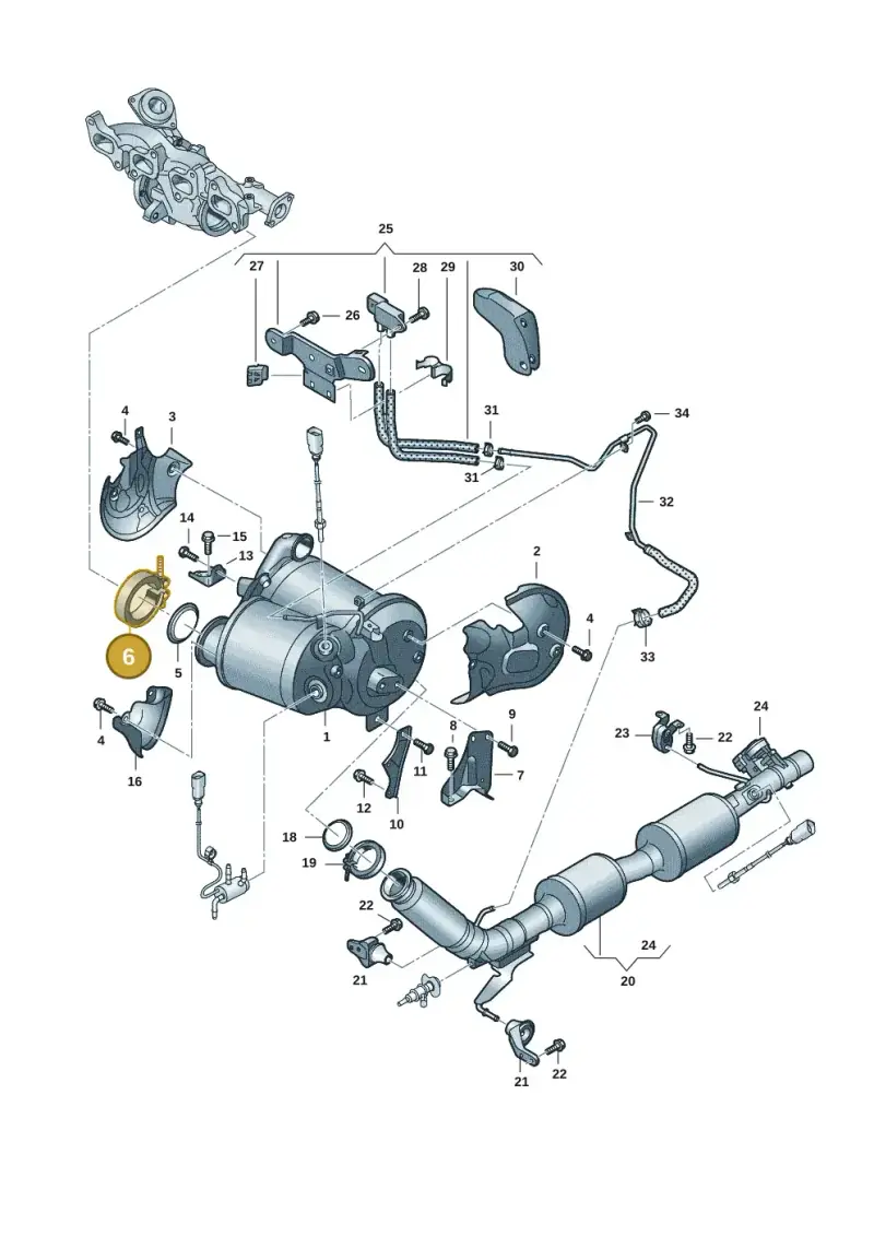 7LA253725 — Volkswagen Transport. multivan (2019-2024) diagram 7em253075, position 6