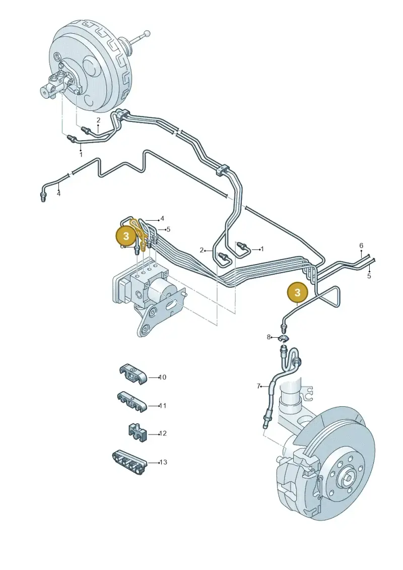 7LA614727A — Volkswagen Transport. multivan (2019-2024) diagram 861611250, position 3