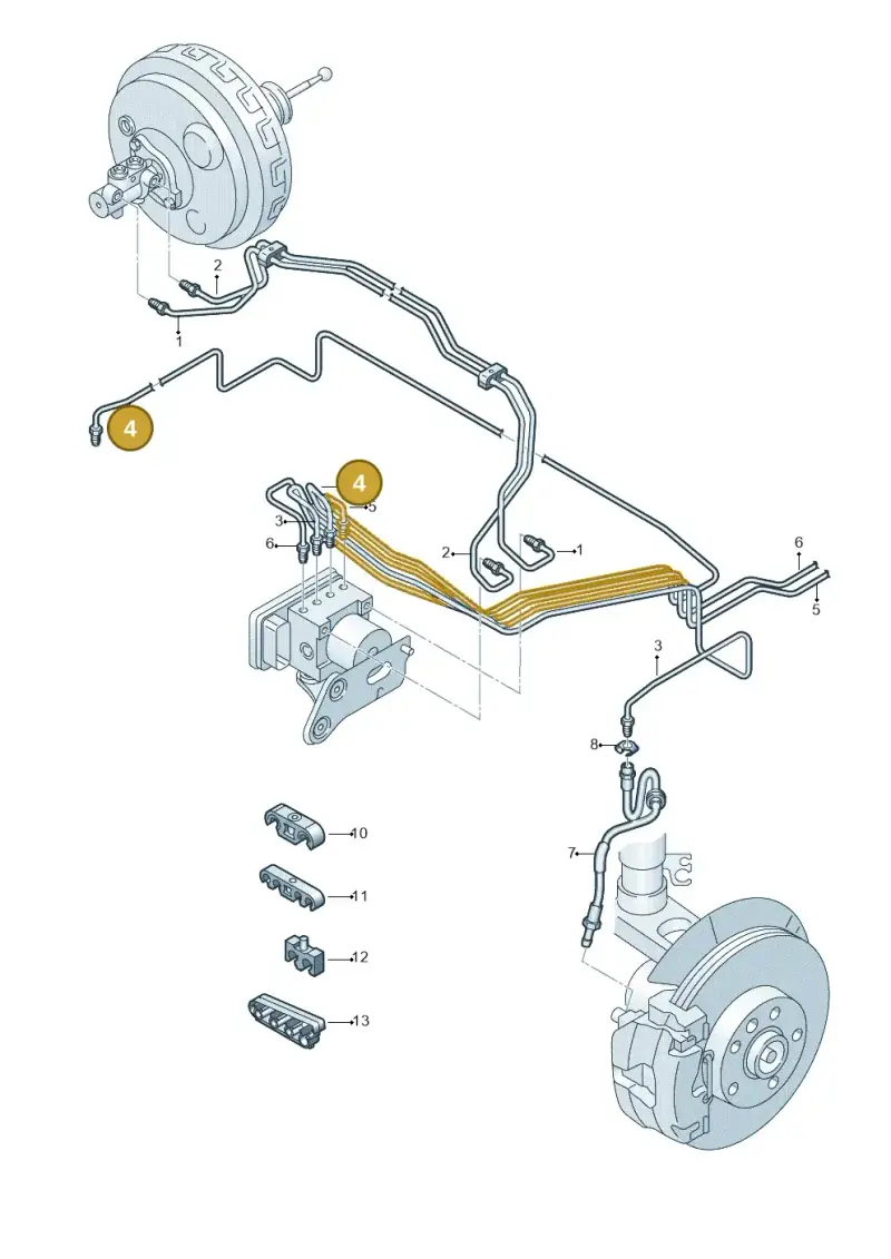 7LA614728A — Volkswagen Transport. multivan (2019-2024) diagram 861611250, position 4