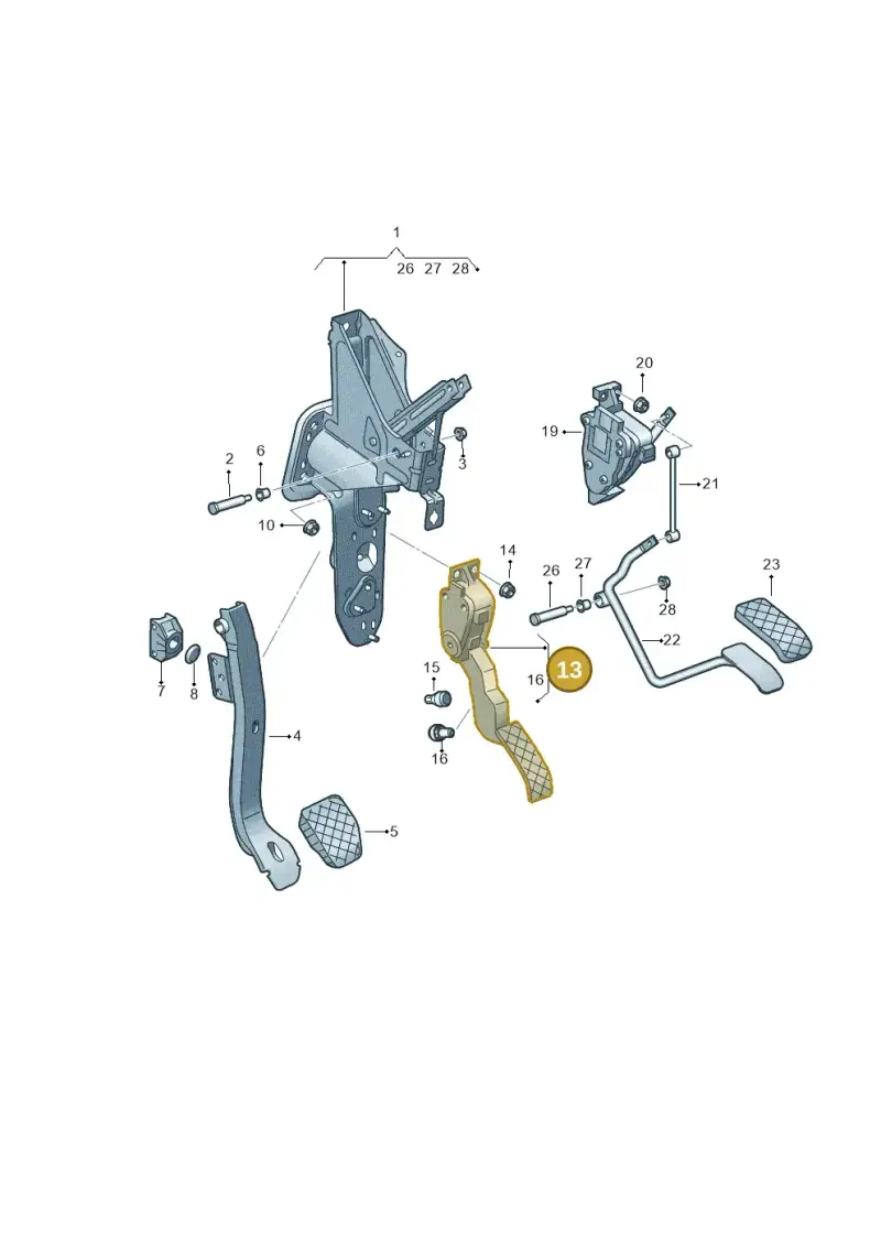 7LA723503A — Volkswagen Transport. multivan (2019-2024) diagram 861721600, position 13