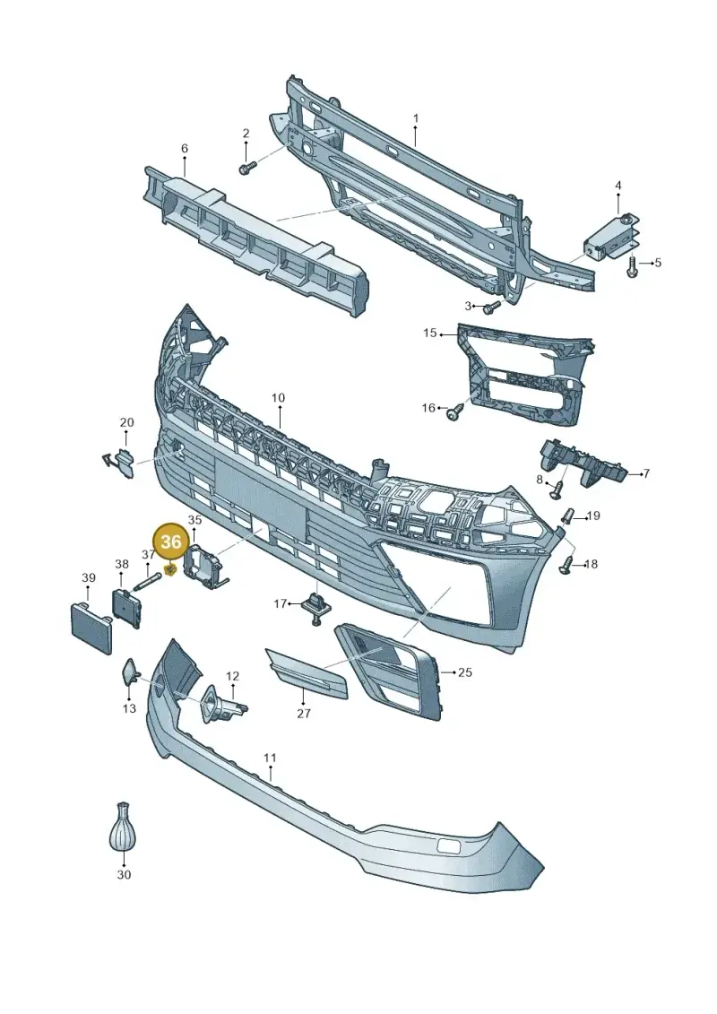 7LA807249 — Volkswagen MAN TGE 55 (2016-2021) diagram 806807000, position 36