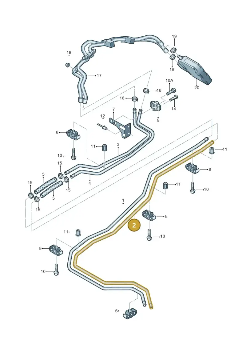 7LA819911 — Volkswagen Transporter Multivan (2019-2024) diagram 679819650, position 2