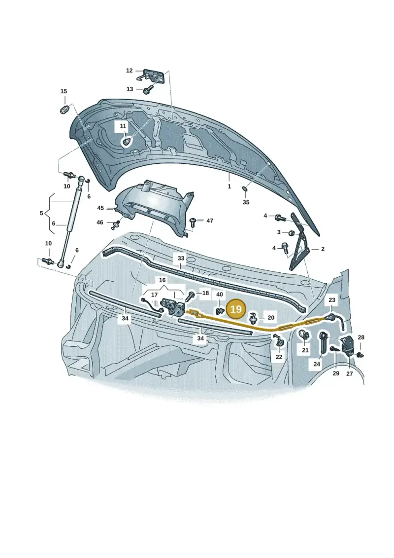 7LA823530 — Volkswagen Transport. multivan (2019-2024) diagram 7em823000, position 19