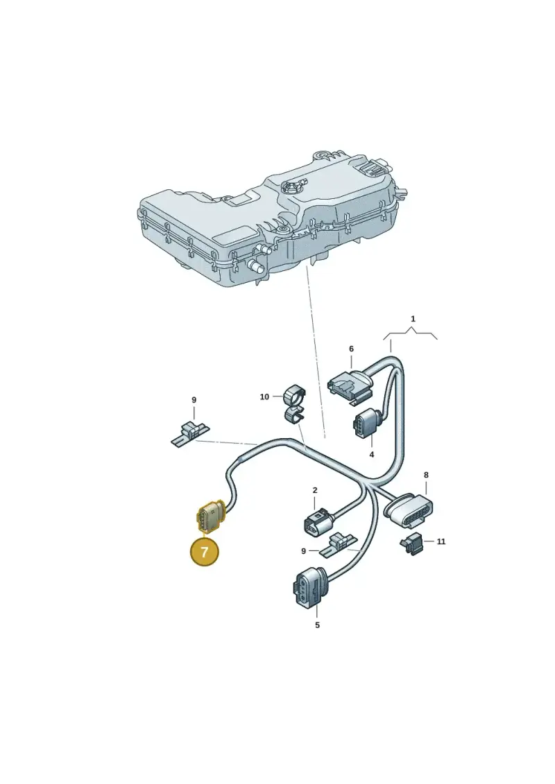 7LA973707 — Volkswagen Transport. multivan (2019-2024) diagram 7em971060, position 7