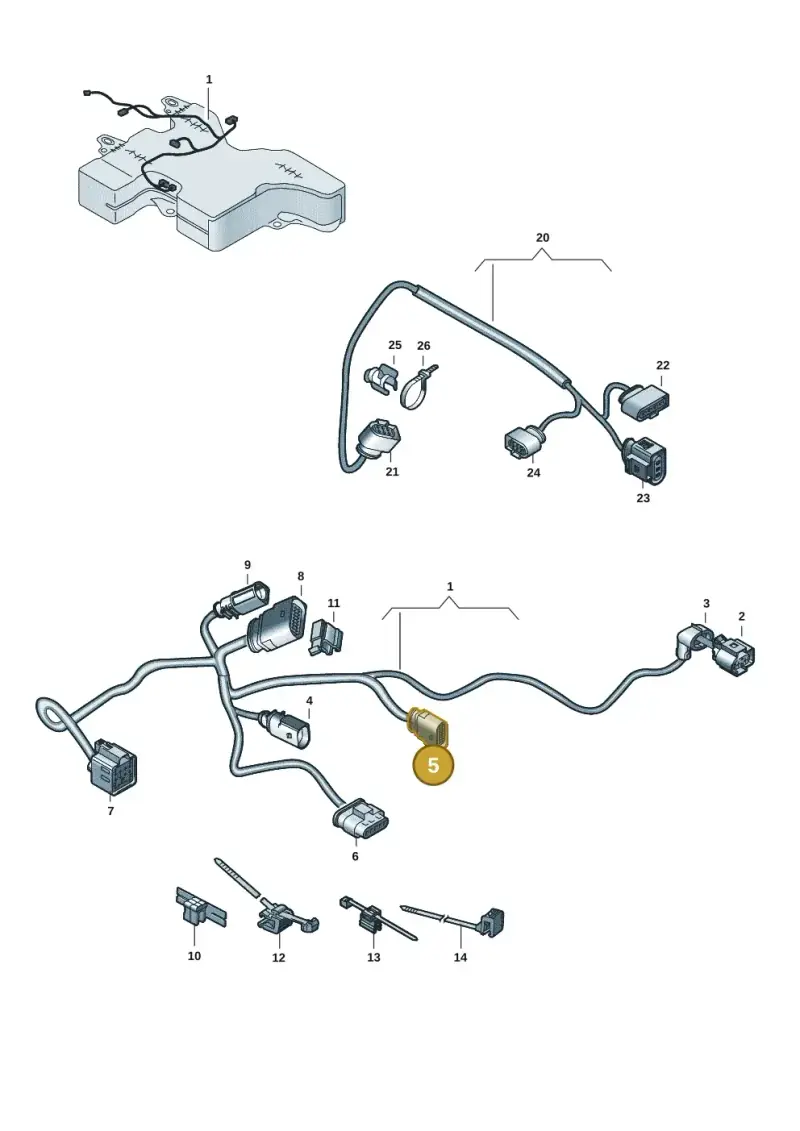 7LA973707 — Volkswagen MAN TGE 55 (2016-2021) diagram 806971086, position 5