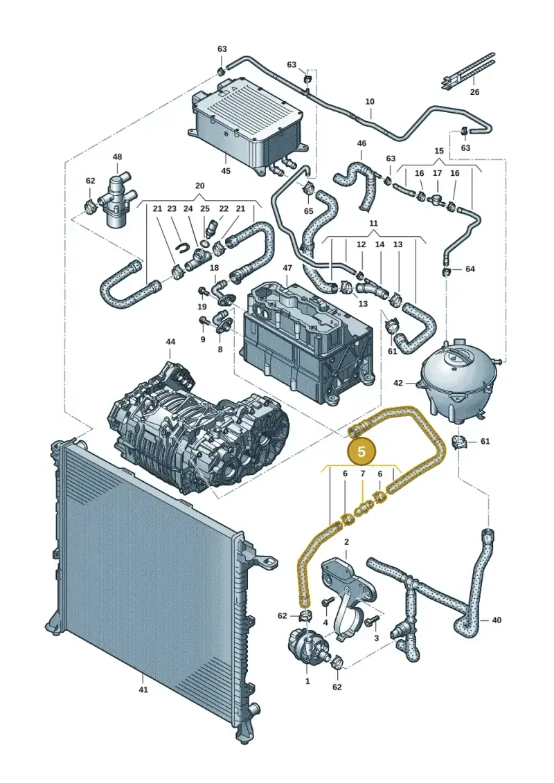 7LE121049A — Volkswagen E-Crafter 35 (2018-2024) diagram 599121001, position 5