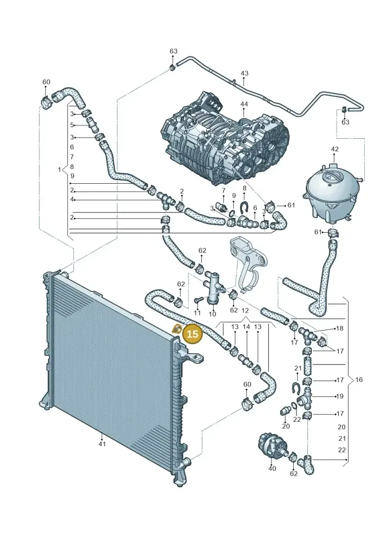 7LE121093A — Volkswagen E-Crafter 35 (2018-2024) diagram 599121000, position 15