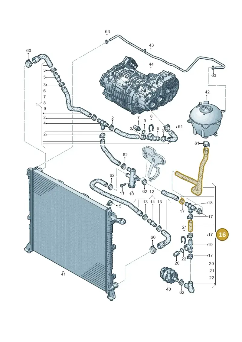 7LE121109 — Volkswagen E-Crafter 35 (2018-2024) diagram 599121000, position 16