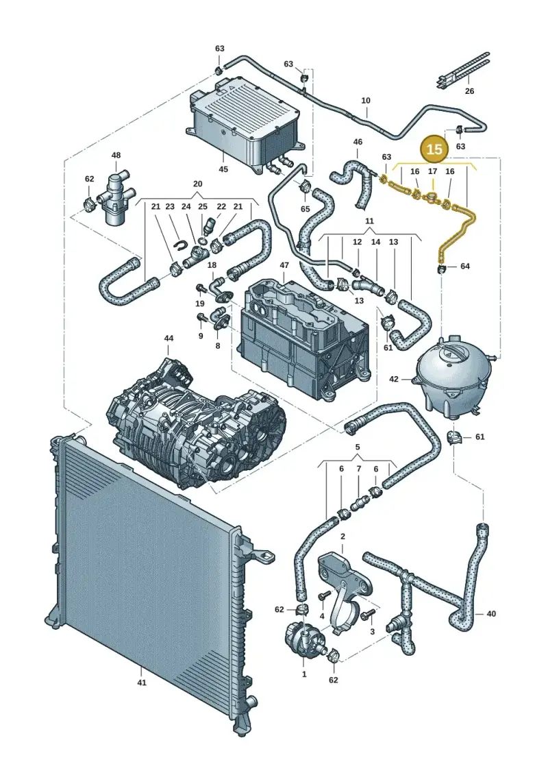 7LE121444 — Volkswagen E-Crafter 35 (2018-2024) diagram 599121001, position 15