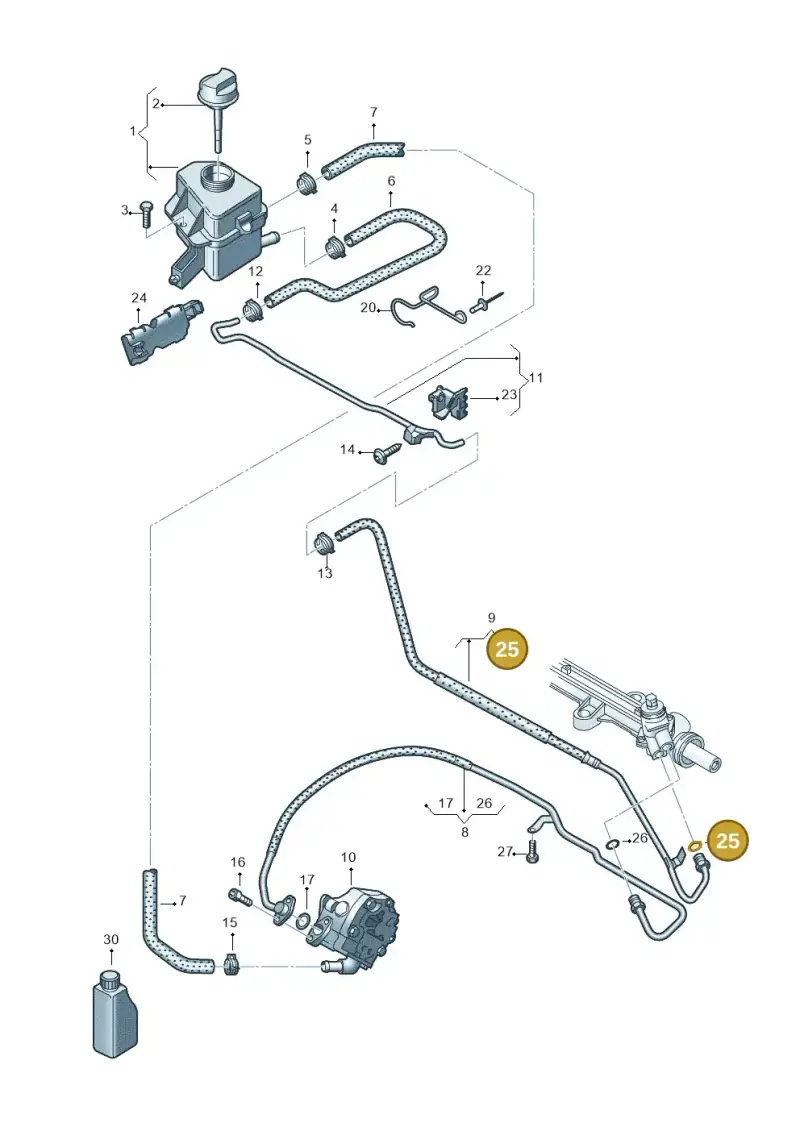 7M0422999 — Volkswagen Caravelle (2015-2019) diagram 861422600, position 25