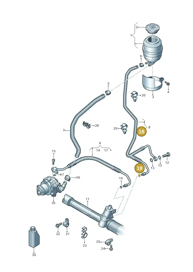 7M0422999 — Volkswagen Amarok twin cab (2016-2022) diagram 683422500, position 18