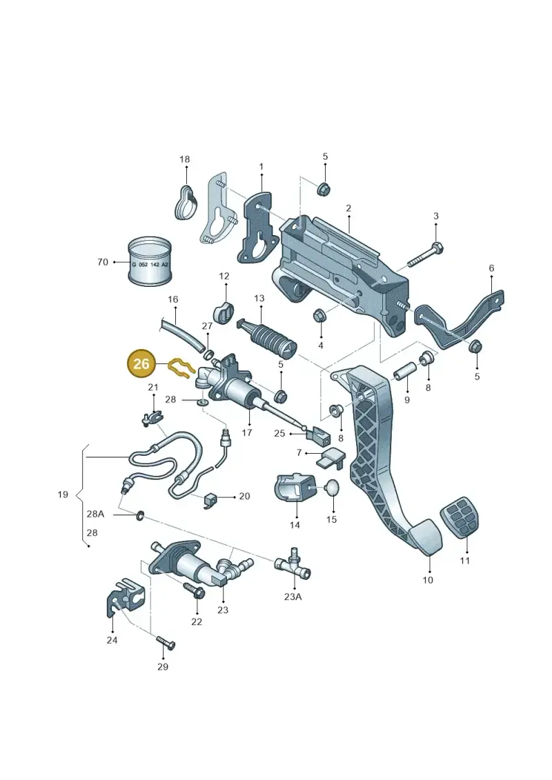 7M0721431 — Volkswagen New Beetle             06> (2005-) diagram 194721250, position 26