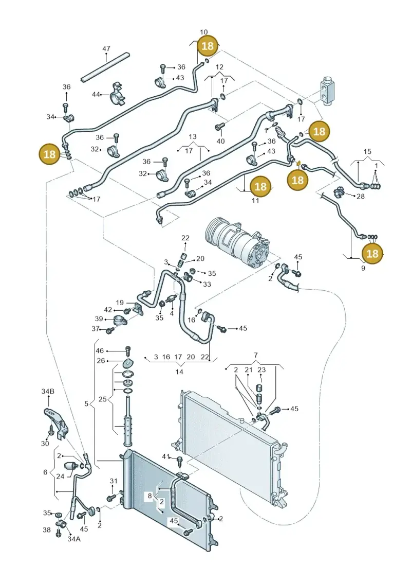 7M0820749B — Volkswagen Sharan (2008-2010) diagram 245820100, position 18