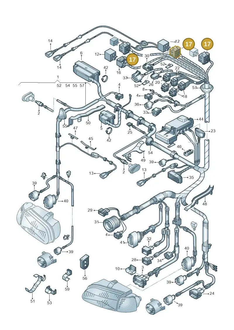7M0937527 — Volkswagen LUPO/3L TDI (2003-2005) diagram 231971250, position 17