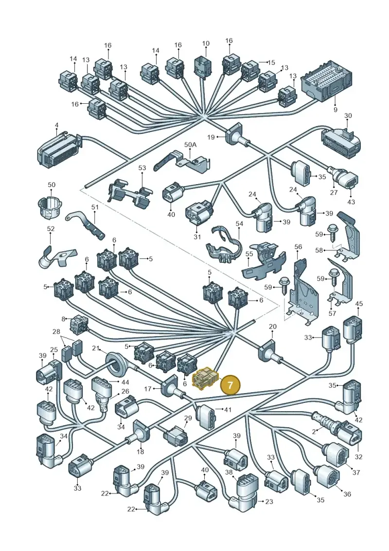 7M0937527 — Volkswagen Transp. caravelle (2011-2015) diagram 410971800, position 7