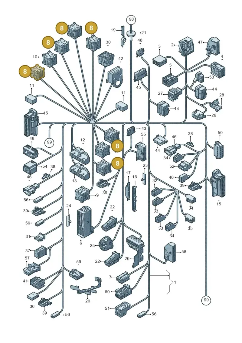 7M0937527 — Volkswagen Polo (2009-2012) diagram 672971830, position 8
