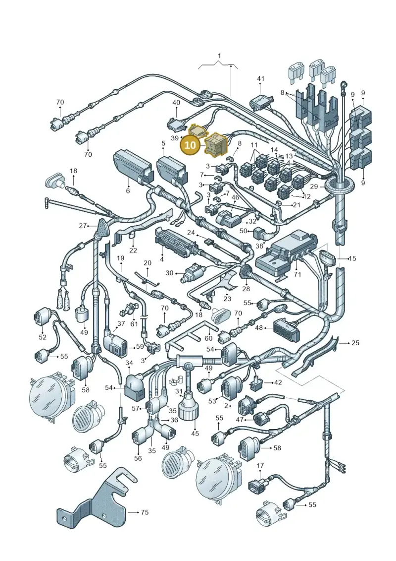 7M0937528M — Volkswagen LUPO/3L TDI (2003-2005) diagram 231971400, position 10