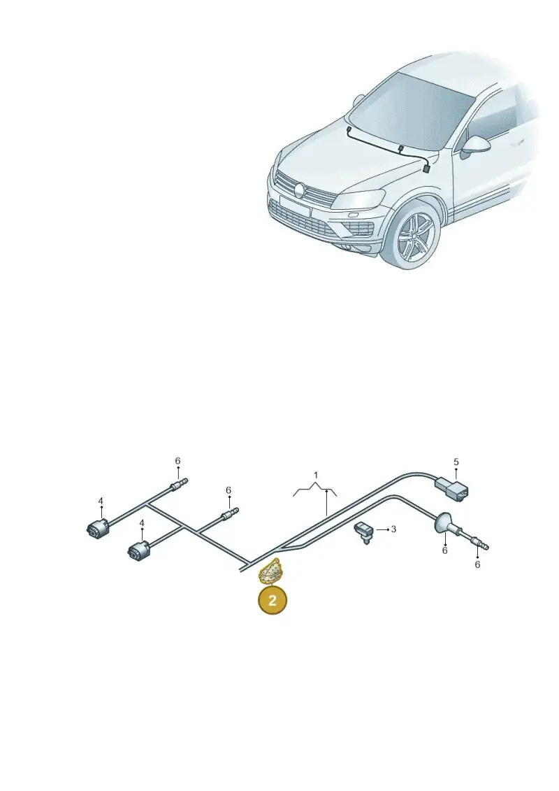 7M0955998 — Volkswagen Touareg BlueMotion (2014-2018) diagram 787971600, position 2
