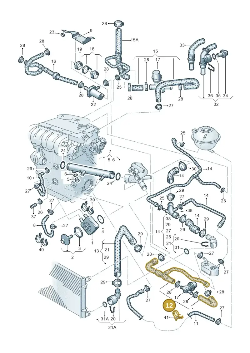 7M3121449A — Volkswagen Sharan (2008-2010) diagram 244121350, position 12