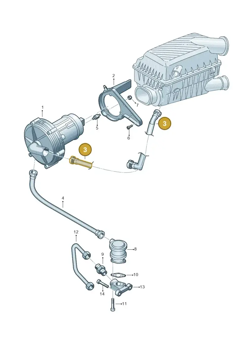 7M3131125G — Volkswagen Sharan (2008-2010) diagram 244131100, position 3