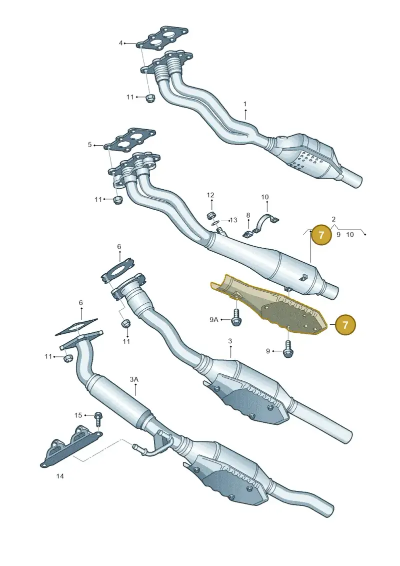 7M3253243 — Volkswagen Jetta/Wagon (2002-2006) diagram 194253550, position 7