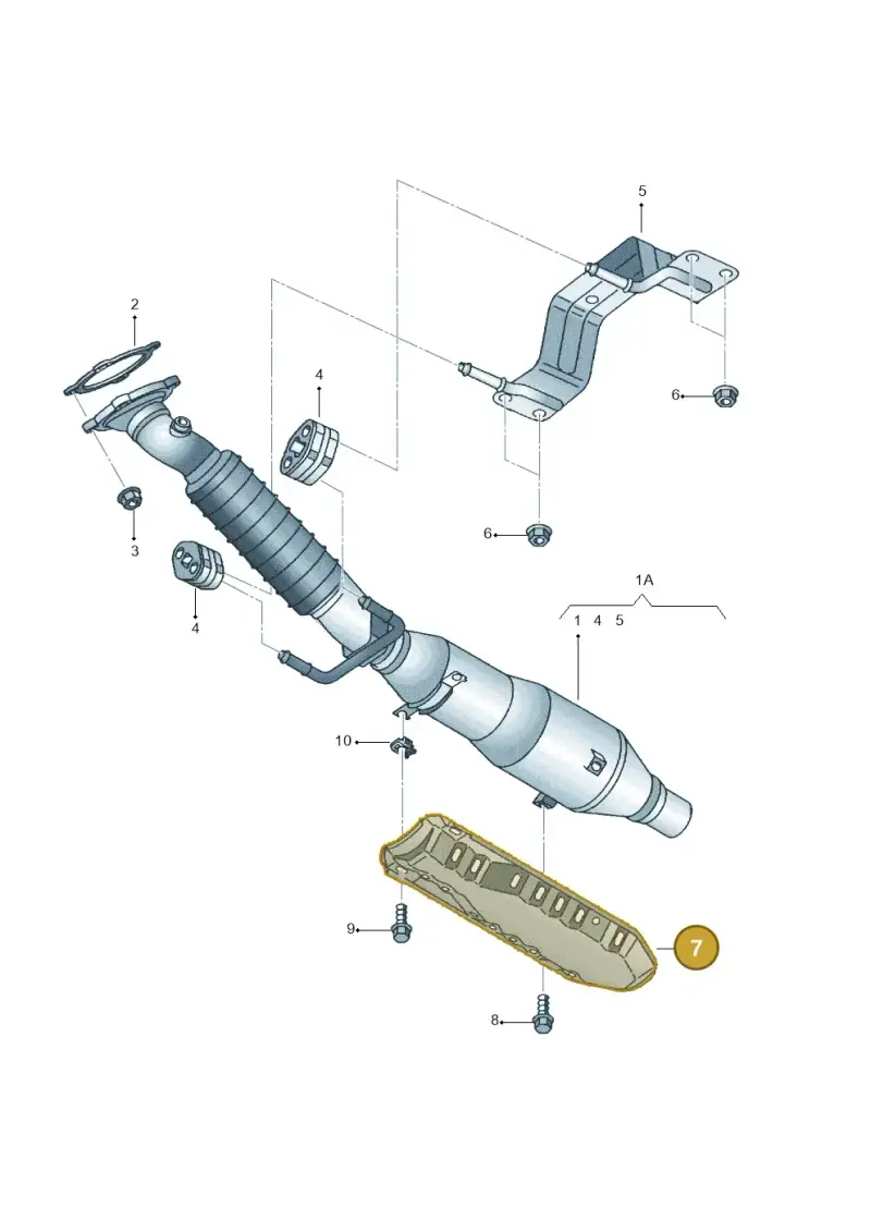 7M3253243 — Volkswagen Polo (2008-2009) diagram 254253550, position 7