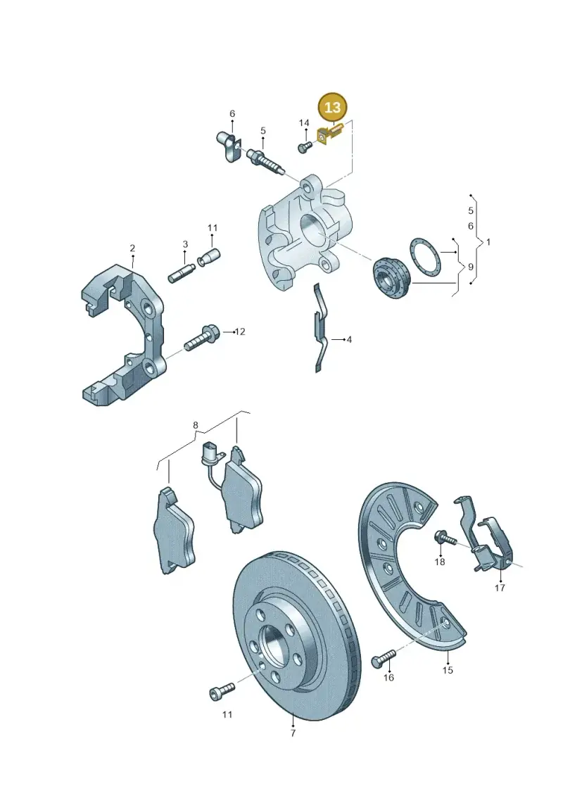 7M3615133 — Volkswagen Touareg                08> (2007-) diagram 616615400, position 13