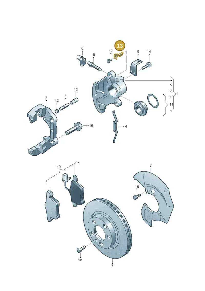 7M3615133 — Volkswagen Caravelle (2015-2019) diagram 410615400, position 13