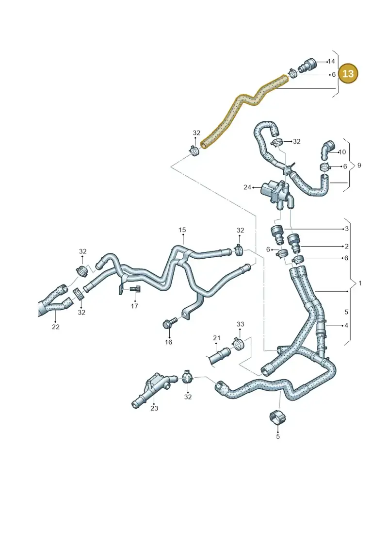 7N0122157AL — Volkswagen Sharan Blue Motion (2010-2015) diagram 689121560, position 13